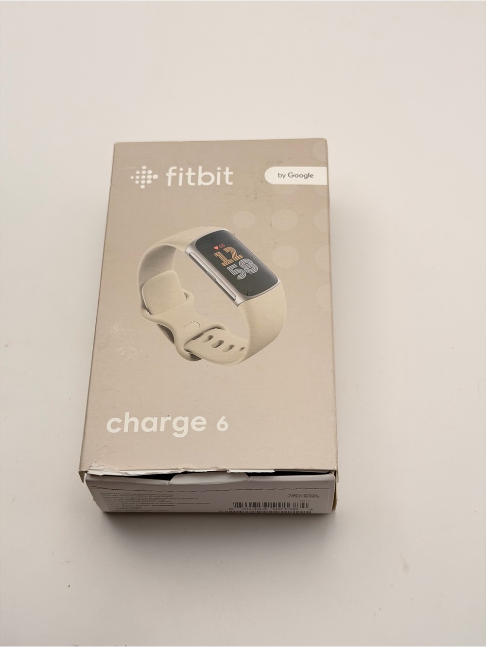Fitbit Charge 6, Tested, Full Set, Charger Included, latest Model, White/silver